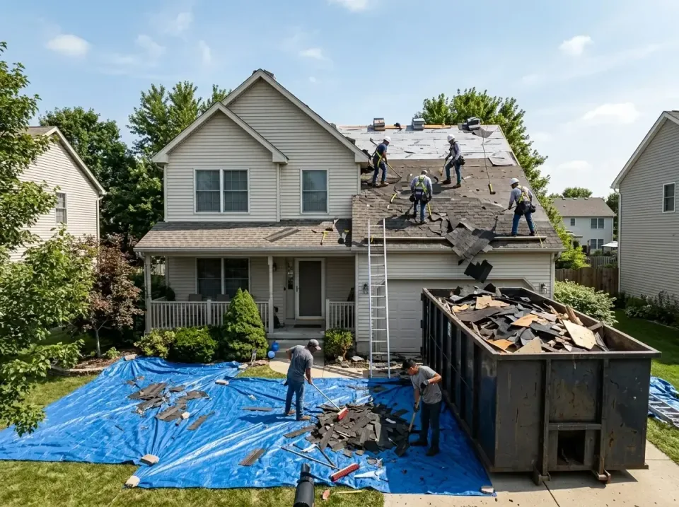 roof-replacement-debris-remova-004 — frequently asked questions, Cheapest Dumpster Rentals in Forsyth, IL